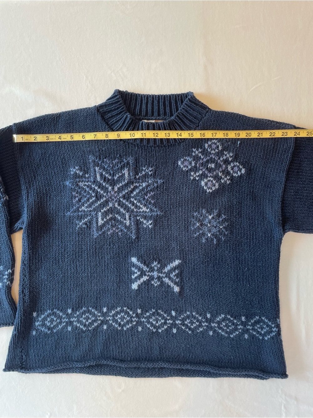 Vintage Whimsical Knit Cotton Sweater - Picture 4 of 8